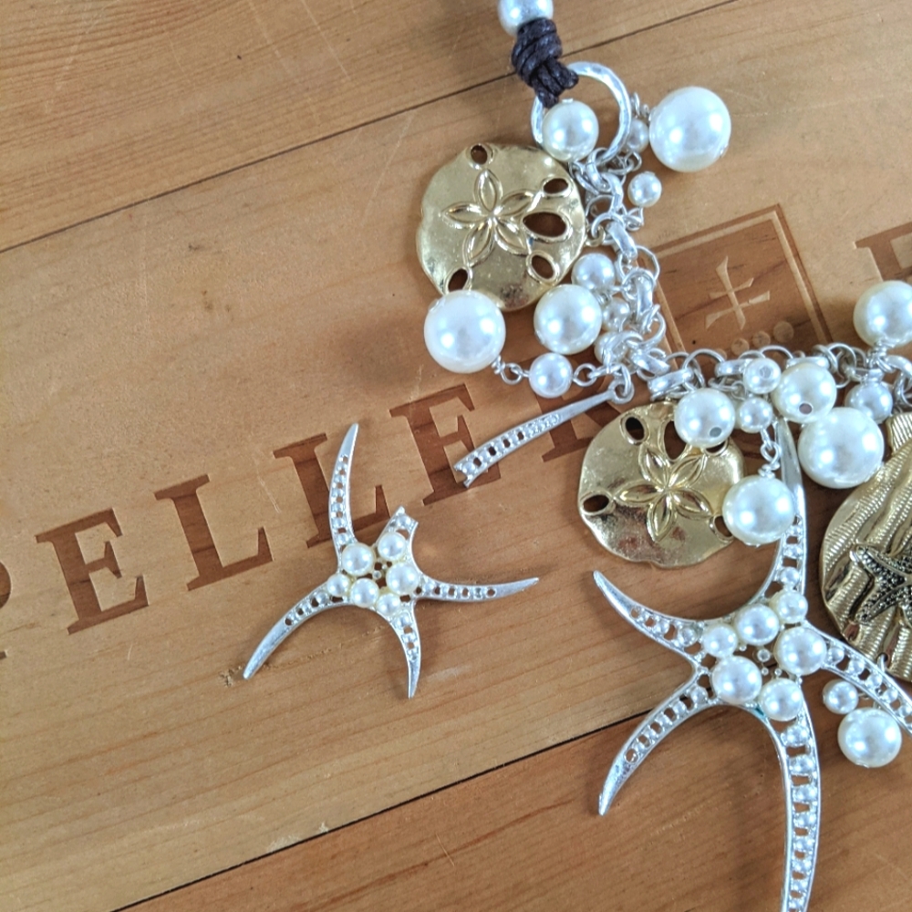 🟣Pearl & Shell necklace - Picture 5 of 12